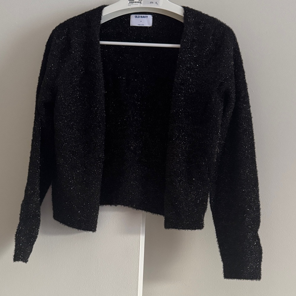 Old Navy Women's Glittery Black Cardigan
